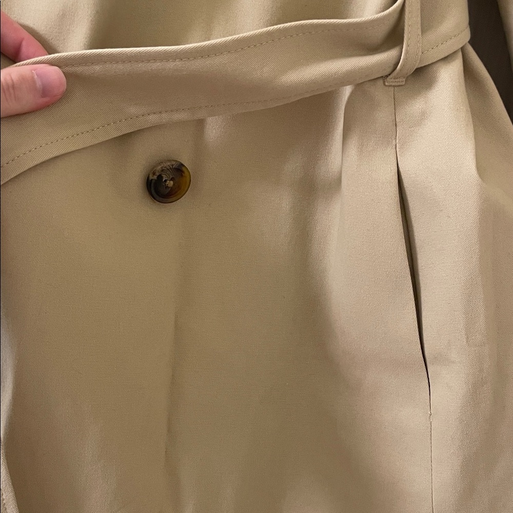 J. Crew Classic Beige Trench Coat - Picture 4 of 6
